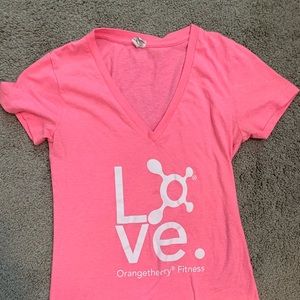 Pink orangetheory love shirt